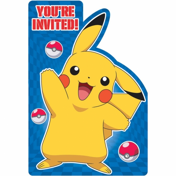 Pikachu Invitaion Card