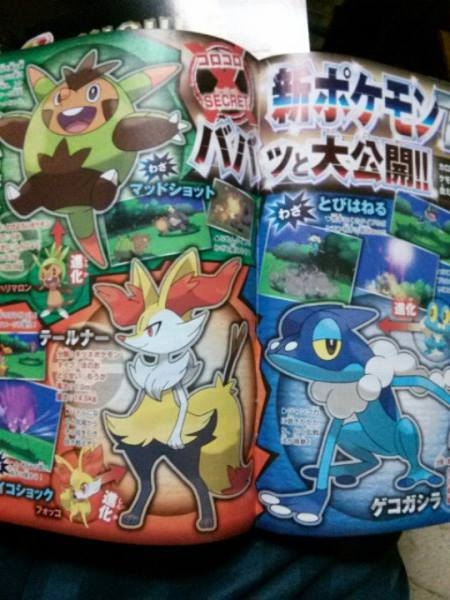 Evolutions of Starters in Gen VI. REVEALED!