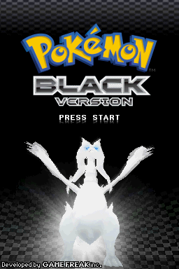 Pokémon Black Version (E) Title Screen